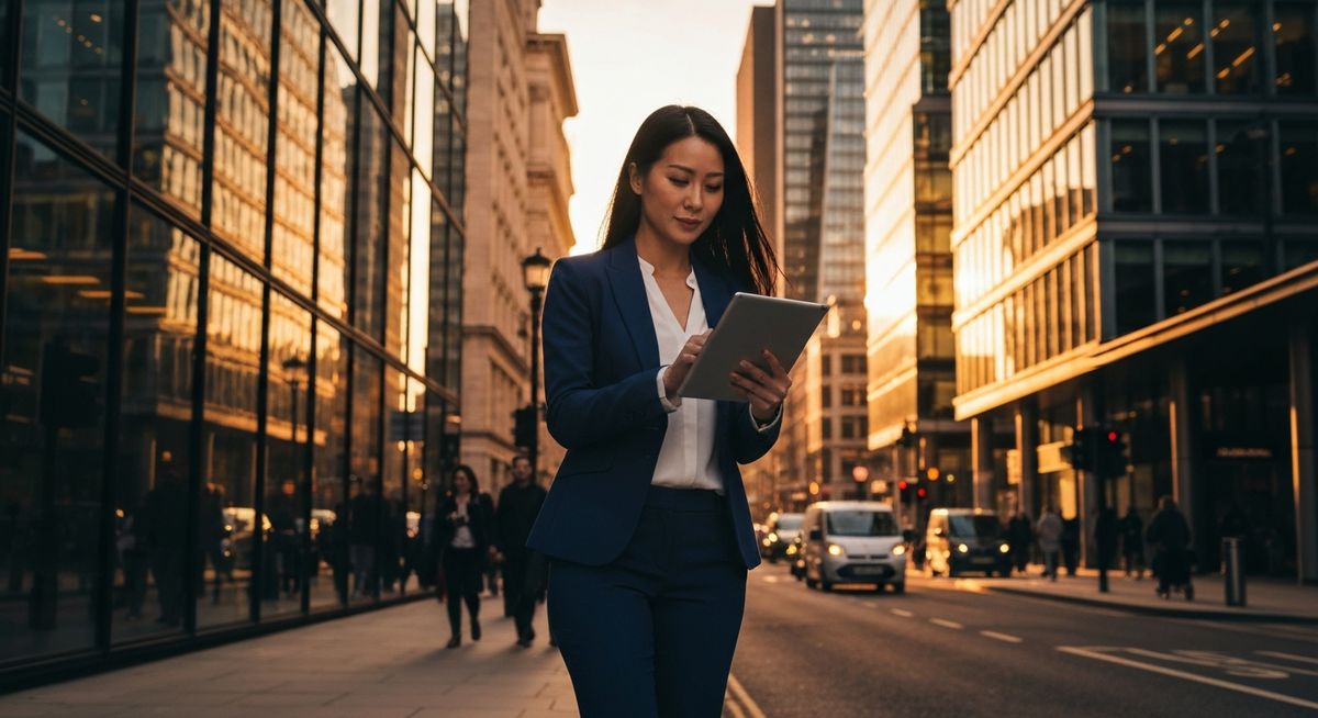 Financial professional in London representing modern payment infrastructure